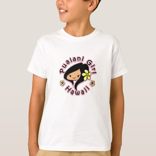 Pualani Mädchen Hawaii - Mädchen-T - Shirt (Vorderseite)