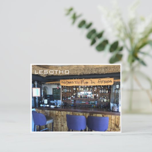 Pub Africa Postkarte (Stehend Vorderseite)