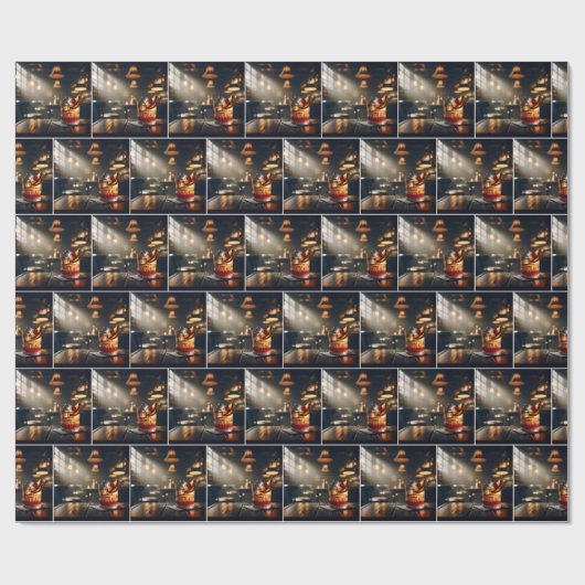 Pub Alter Cocktail Geschenkpapier (Flach)