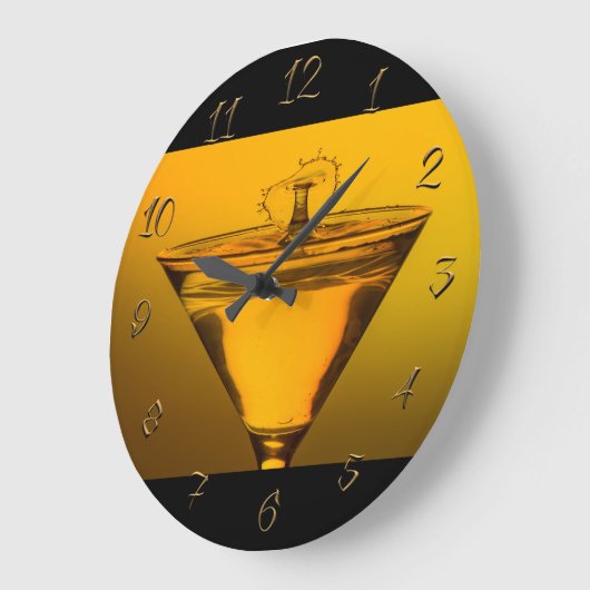 Pub-bar Große Wanduhr (Winkel)