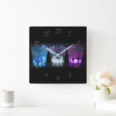 Pub-Bar Quadratische Wanduhr (Zuhause)