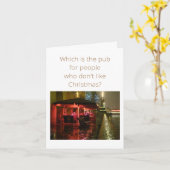 Pub Christmas Karte (Gelbe Blume)