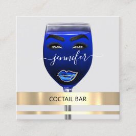 Pub Coctail Bar Drinks Restaurant Gray QRCODE Quadratische Visitenkarte