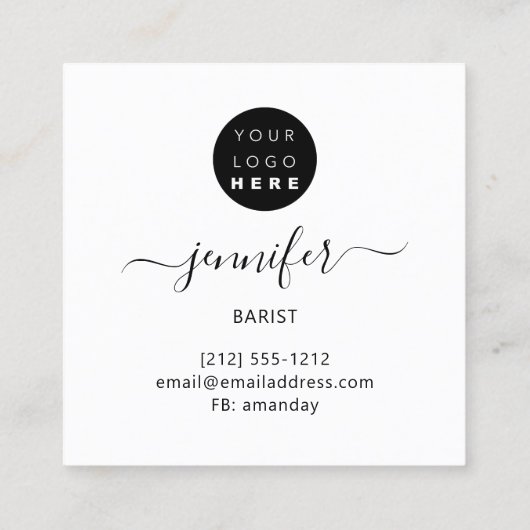 Pub Coctail Wein Bar Drink Glas PinkY Logo Quadratische Visitenkarte (Rückseite)