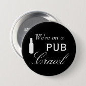 Pub Crawl Beer Day Drinks Button (Vorne & Hinten)