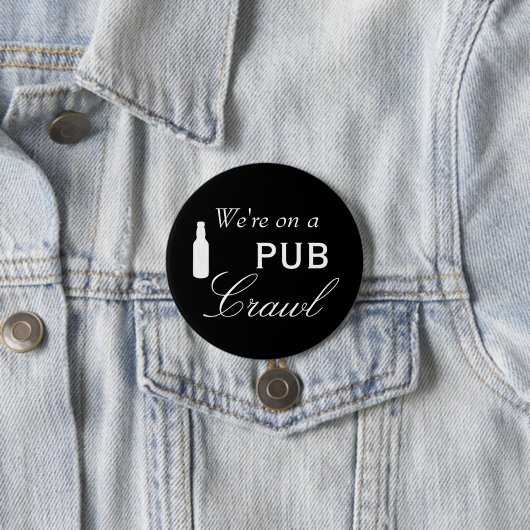 Pub Crawl Beer Day Drinks Button (Beispiel)
