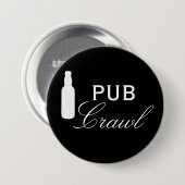 Pub Crawl Beer Day Drinks Button (Vorne & Hinten)