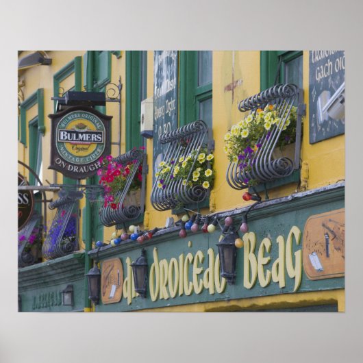 Pub, Dingle, Dingle Halbinsel, Landkreis Kerry, Poster (Vorne)