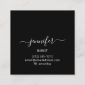 Pub Drinks Bar Restaurant Lounge Logo Gelb Quadratische Visitenkarte (Rückseite)