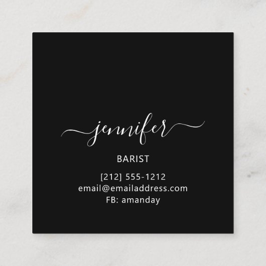 Pub Drinks Bar Restaurant Lounge Logo Violet Quadratische Visitenkarte (Rückseite)