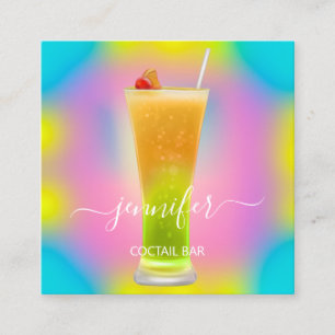 Pub Drinks Bar Restaurant Lounge Logokombination B Quadratische Visitenkarte