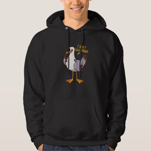 Pub für Frauen Hey Gull Freund Seagull Bird Beste  Hoodie (Vorderseite)