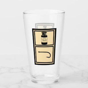 Pub Glas, Bier, Geschenk für ihn, Fischer Glas