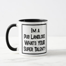 Pub Landlord Super Talent. Zwei Tone-Kaffee-Tasse Tasse