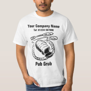 Pub-Mitarbeiter, die Essen servieren oder Pub Grub T-Shirt