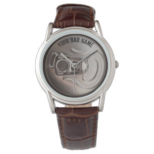 Pub oder Bar-Bier kann zusehen Armbanduhr