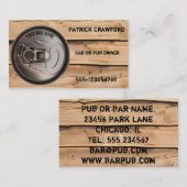 Pub-oder Bar-Inhaber-Bier-Dosen-Geschäfts-Karte Visitenkarte (Vorne/Hinten)