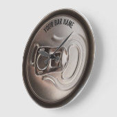 Pub-oder Bar-Inhaber-Bier-Dosen-Uhr Große Wanduhr (Winkel)