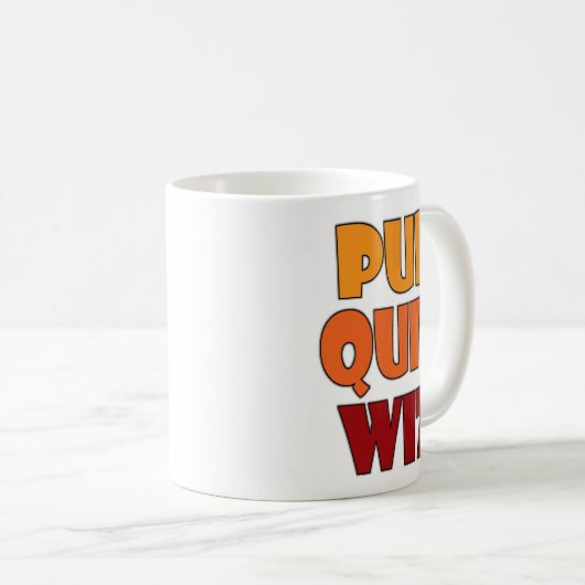 Pub Quiz Wiz Funny Trivia Challenge Design Kaffeetasse (VorderseiteRechts)
