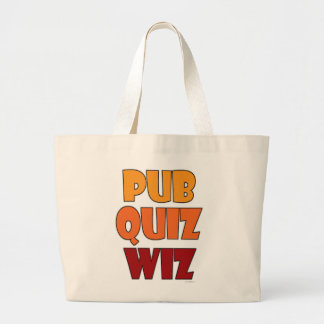 Pub Quiz Wiz Funny Trivia Champion Sprichwort Jumbo Stoffbeutel
