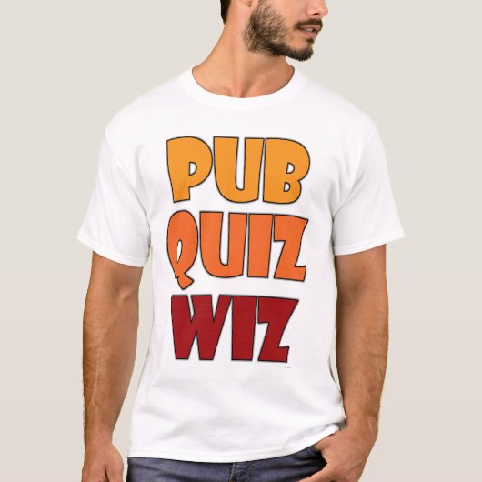 Pub Quiz Wiz Funny Trivia Champion T-Shirt (Vorderseite)