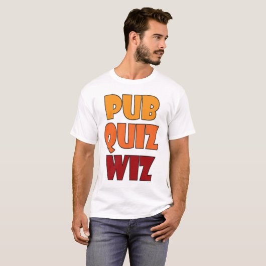 Pub Quiz Wiz Funny Trivia Champion T-Shirt (Vorne ganz)