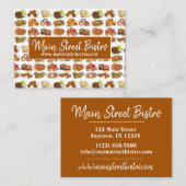 Pub Snacks Bar Food Restaurant Appetizers Bistro Visitenkarte (Vorne/Hinten)