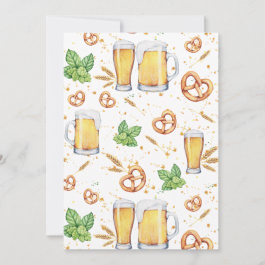 Pub Style New Year's Party Einladung (Rückseite)