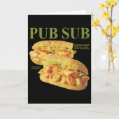 Pub Sub Chicken Tender Lustiger Sandwich Karte (Gelbe Blume)