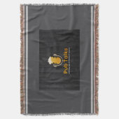 Pub Talks werfen Blanket Decke (Vorderseite Vertikal)
