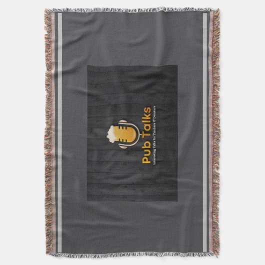 Pub Talks werfen Blanket Decke (Vorderseite Vertikal)