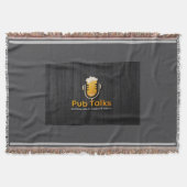 Pub Talks werfen Blanket Decke (Vorderseite)