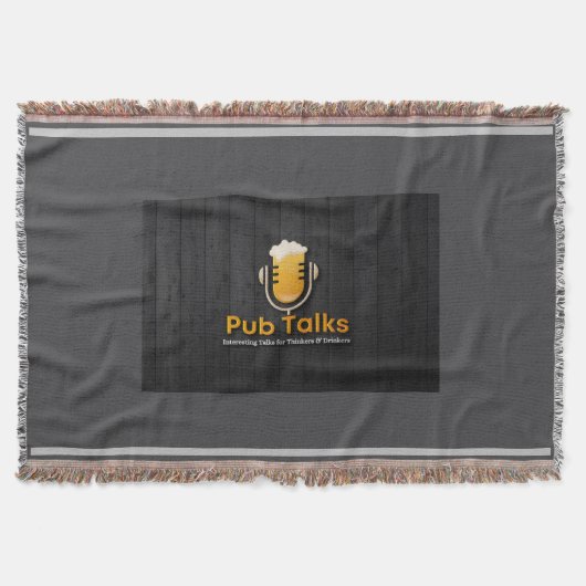 Pub Talks werfen Blanket Decke (Vorderseite)