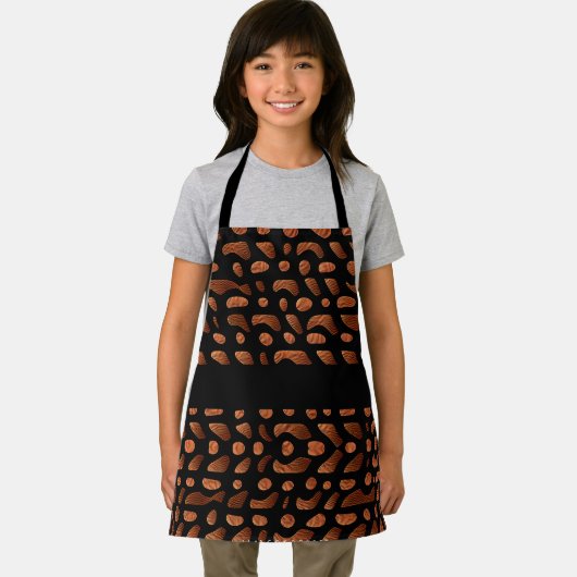 Pub Theme Nüsse braun Aquarellmuster Schürze (Insitu)