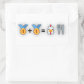 PUBG (nicht amtlich) - Hühnerabendaufkleber Rechteckiger Aufkleber (Tasche)