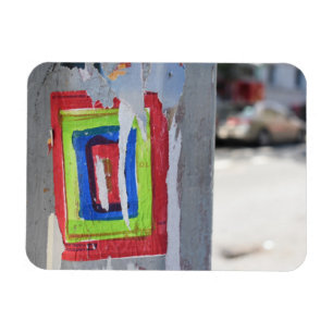 Public Art New York City Telefone Pole Graffiti Magnet