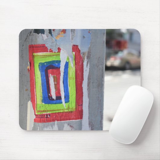 Public Art New York City Telefone Pole Graffiti Mousepad (Mit Mouse)