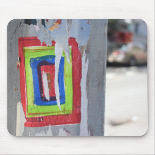 Public Art New York City Telefone Pole Graffiti Mousepad