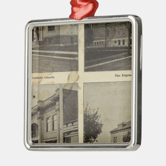 Public Bldgs, Eugene, Oregon Silbernes Ornament (Links)