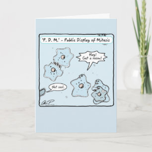 "Public Display of Mitosis" Valentine's Day Card Feiertagskarte