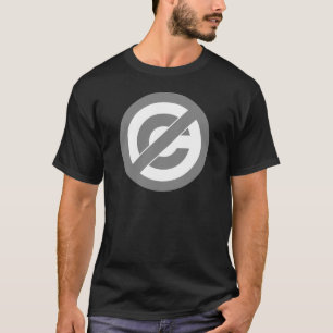 Public domain Anti-Copyright Symbol T-Shirt