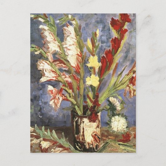 Public Domain Van Gogh Vintage Flower Image Postkarte (Vorderseite)