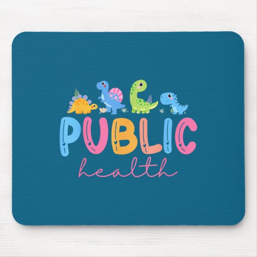 Public Health Nurse Dinosaurs Nursing Design For M Mousepad (Vorne)