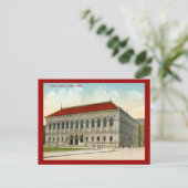 Public Library, Boston 1911 Vintag Postkarte (Stehend Vorderseite)