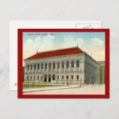 Public Library, Boston 1911 Vintag Postkarte (Vorne/Hinten)