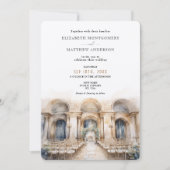 Public Library New York Wedding Einladung (Vorderseite)