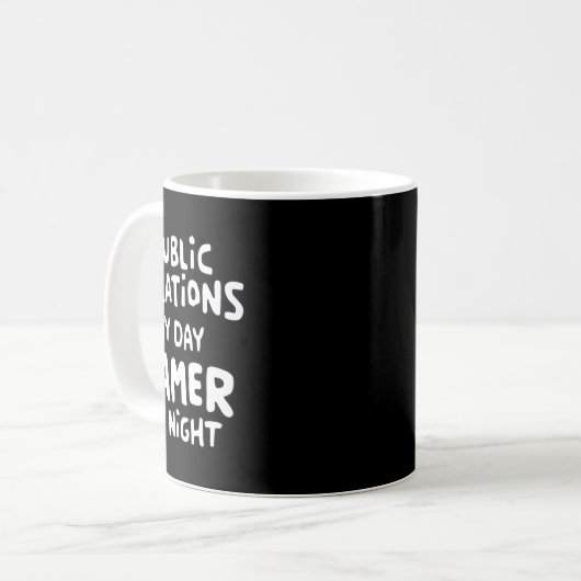 Public Relations Kaffeetasse (Vorderseite Links)