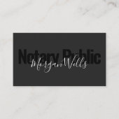 Public Signary Agent Business Card Visitenkarte (Vorderseite)