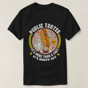 Public Tooter Funny Hot Dog Furz T-Shirt