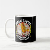 Public Tooter Funny Hotdog Furz Joke Hintern Kaffeetasse (Links)
